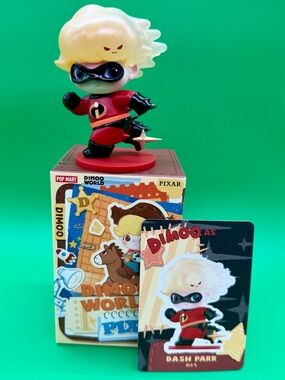 Pixar Dash Parr Collectible Figure - Red & Blonde Superhero Toy